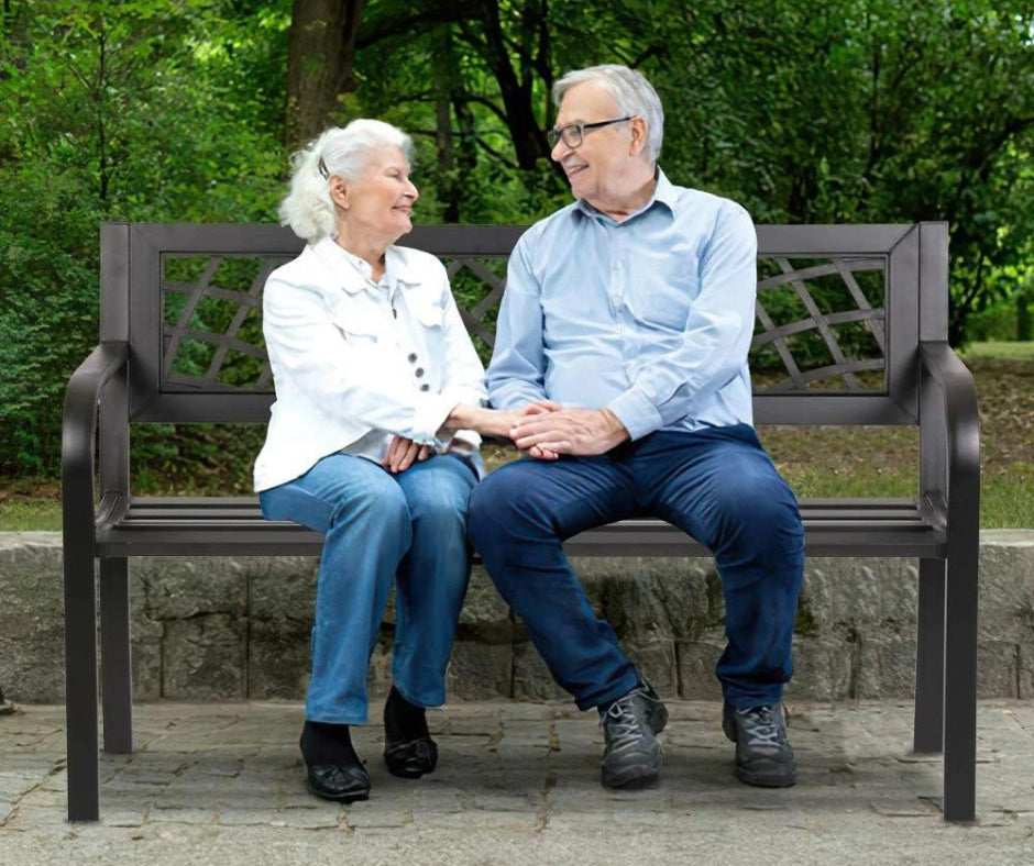 Outdoor Garden Bench (Black)