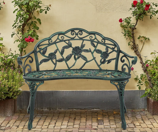 Outdoor Garden Bench (Green)