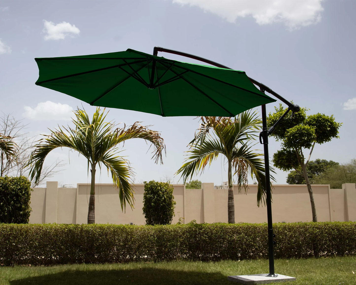 Outdoor Side Pole Patio Umbrella (Green)