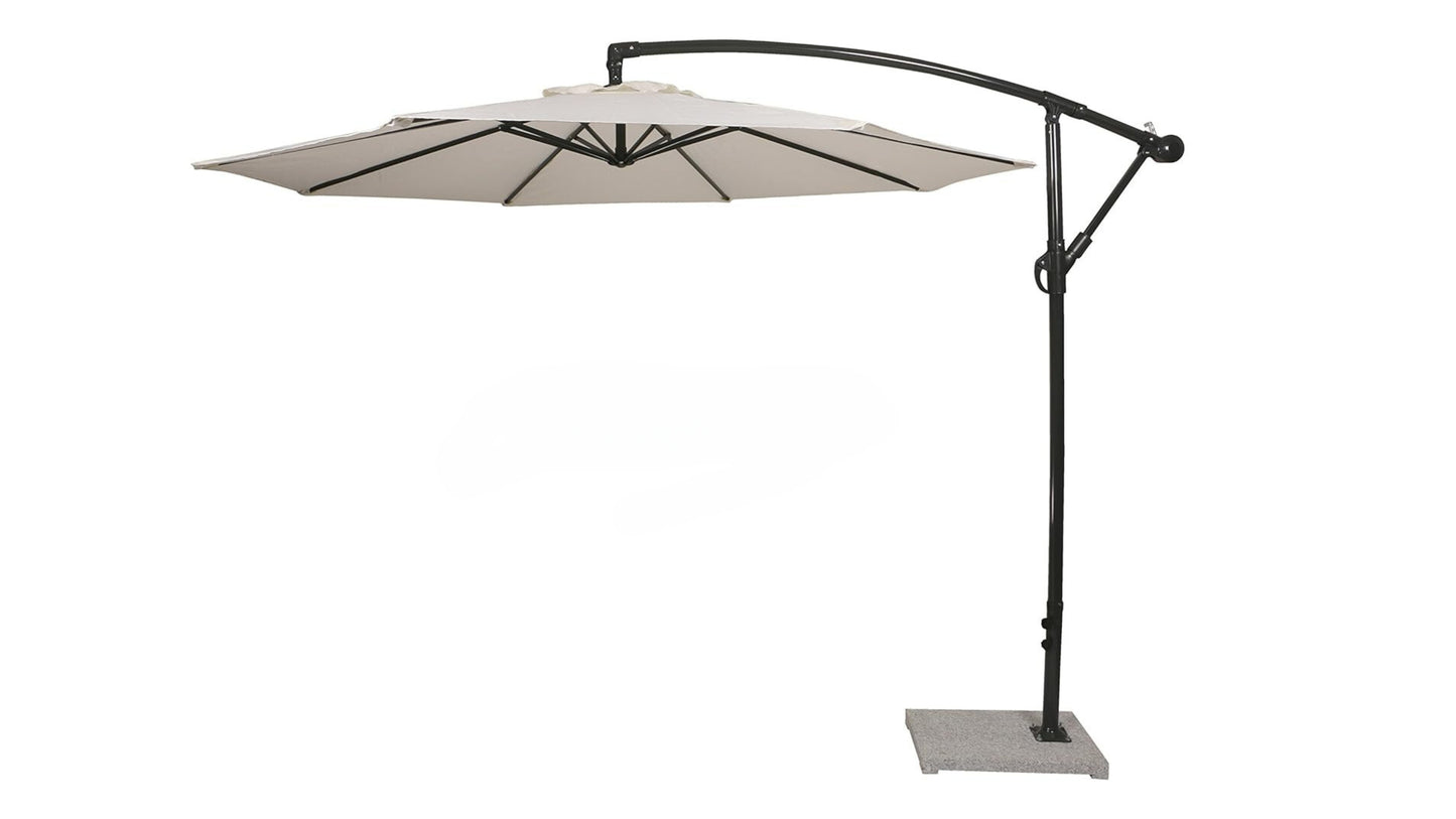 Outdoor Side Pole Patio Umbrella (White)