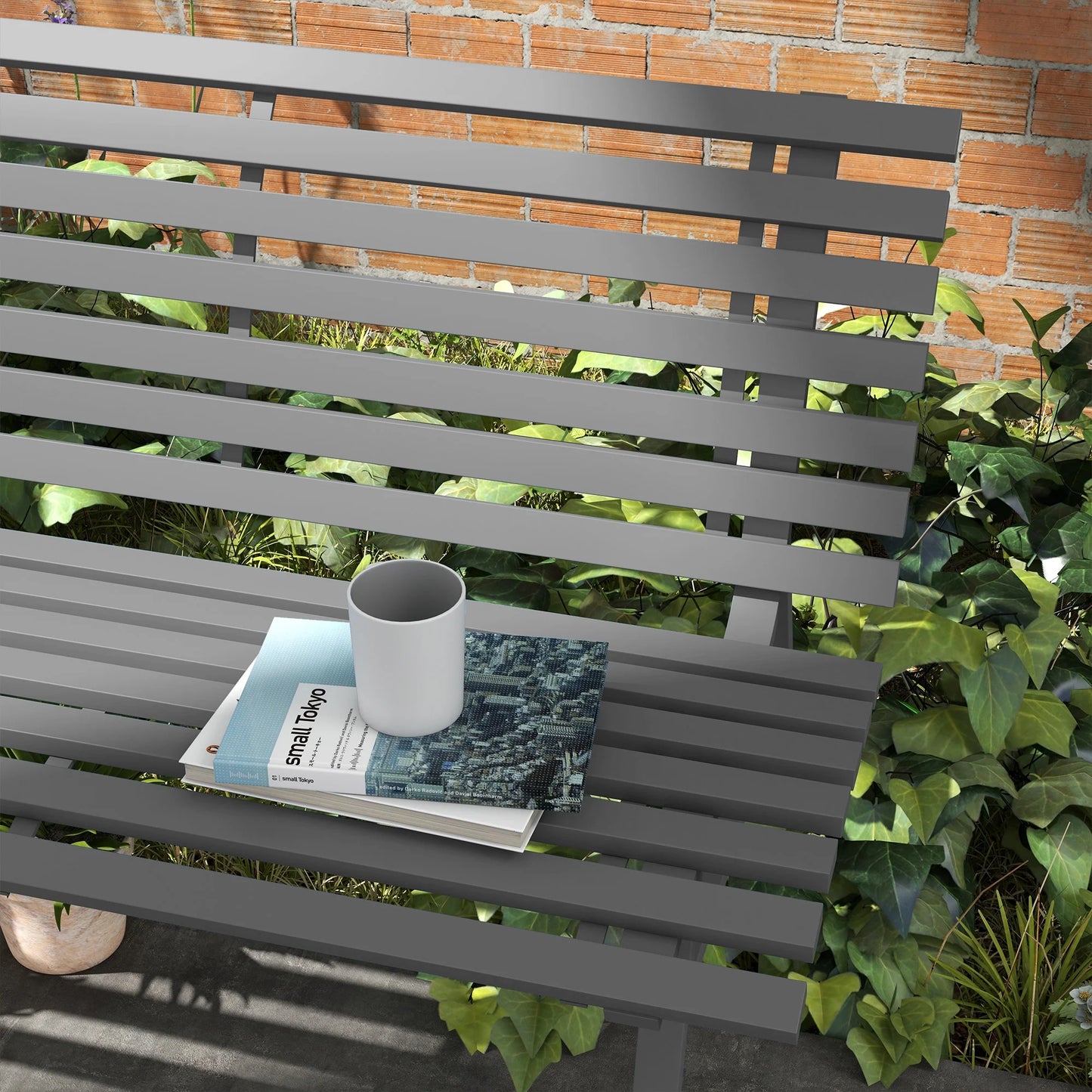 Outdoor Garden Bench (Grey)