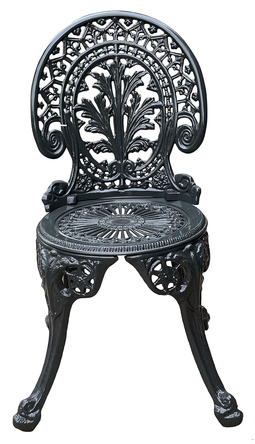 Costway Garden Patio Seating Chair and Table Set (Black)