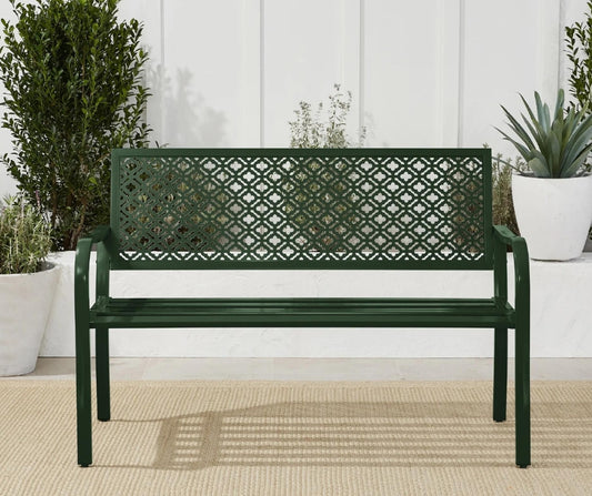 Outdoor Garden Bench (Green)