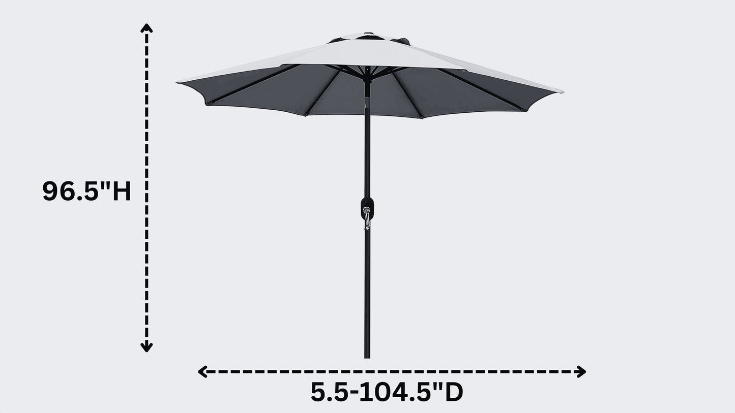 Outdoor Center Pole Patio Umbrella (Green)